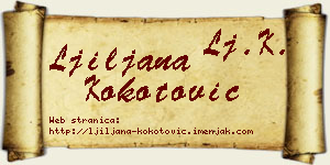 Ljiljana Kokotović vizit kartica